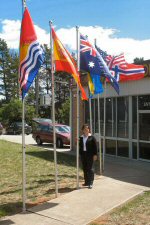 5m extendable aluminium flagpole